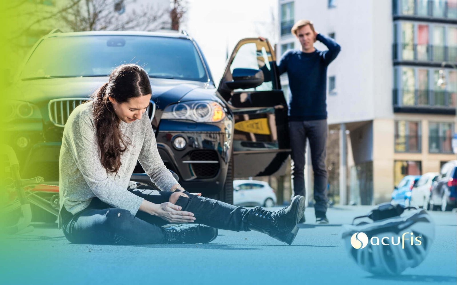 Imagen lesion por accidente